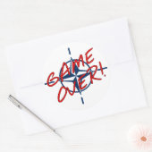 NATOゲームオーバー – ストップ戦争 ラウンドシール (封筒)