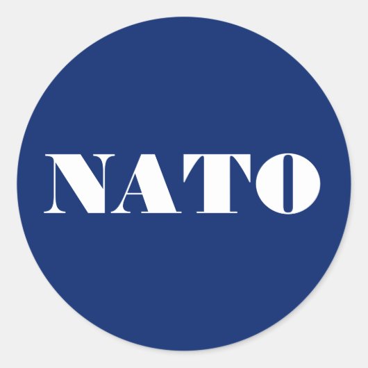 NATOステッカー ラウンドシール (正面)