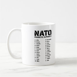 NATOフォネティックアルファベット カナダ コーヒーマグカップ