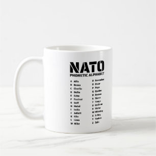 NATOフォネティックアルファベット カナダ コーヒーマグカップ