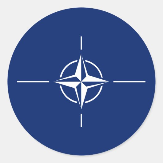 NATO国旗 ラウンドシール (正面)