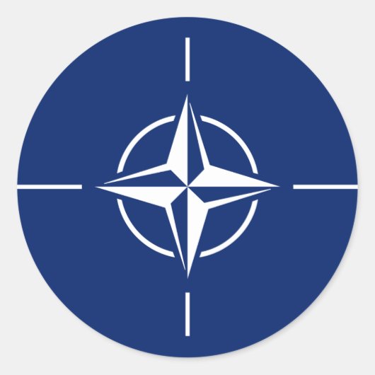 NATO国旗 ラウンドシール (正面)