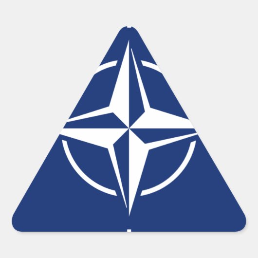 NATO国旗 三角形シール (正面)