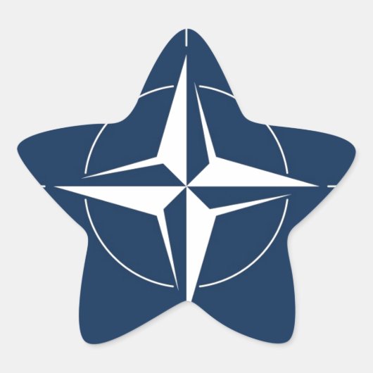 NATO国旗 星シール (正面)