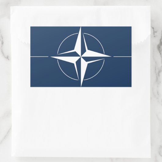NATO国旗 長方形シール (バッグ)