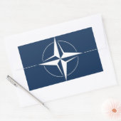 NATO国旗 長方形シール (封筒)