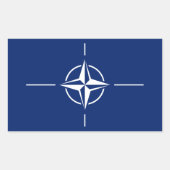 NATO国旗 長方形シール (正面)