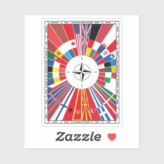NATO大西洋条約機構(NATO)のフラッグ シール (シート)