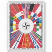 NATO旗 大西洋条約 シール (正面)