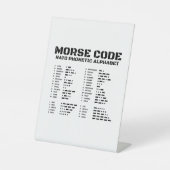 NATO発音文字、モールス符号、航空 台座サイン (正面)