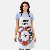 NATO諸国を愛する NATOと共に エプロン (着用した状態)