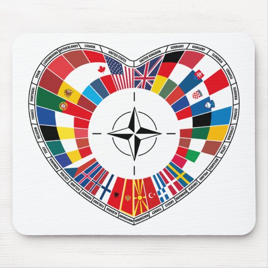 NATO諸国を愛する NATOと共に マウスパッド (正面)