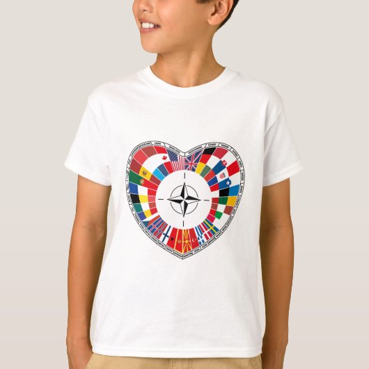 NATO諸国を愛する NATOと共に Tシャツ (正面)