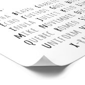 NATO音声文字、航空ウォールアート ポスター (角)