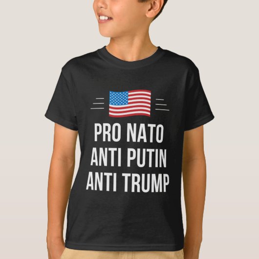 NATO - 反プーチン - 反トランプ - Tシャツ (正面)