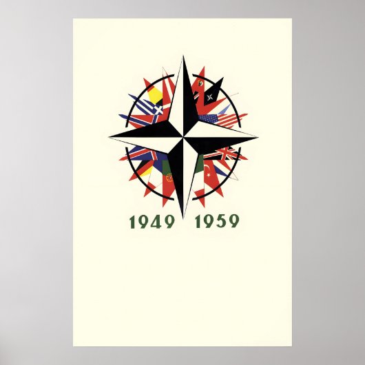 NATO 10周年記念ポスター 1949-1959 ポスター (正面)