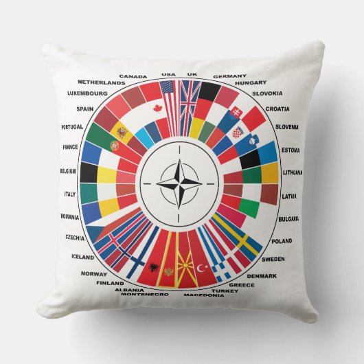 NATO COUNTRYSとの愛 クッション (正面)