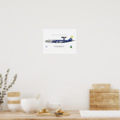 NATO E-3A、25周年記念マーク ポスター (キッチン)