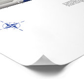 NATO E-3A、25周年記念マーク ポスター (角)