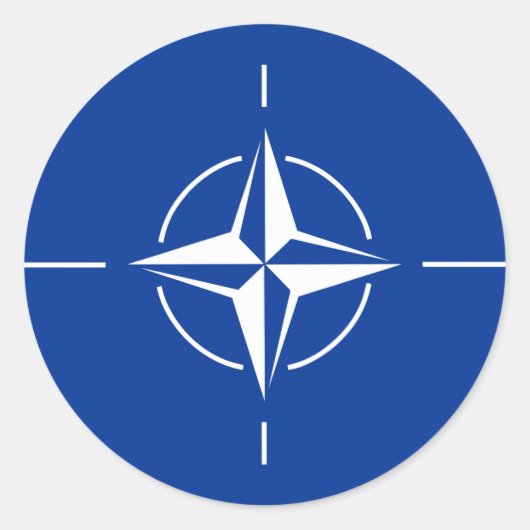 nato flag ラウンドシール (正面)