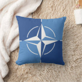 NATO ONAT国旗のシンボル北大西洋条約機構 クッション (ブランケット)