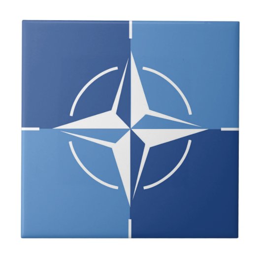 NATO ONAT flag symbol North Atlantic Treaty Organi タイル (正面)