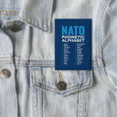 NATO Phonetic Alphabet Alfa-Zulu Code 缶バッジ (インサイチュ)