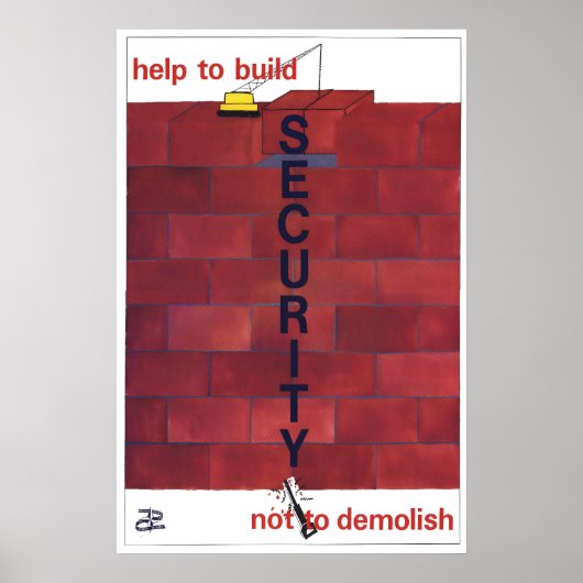 NATO Poster Help to Build SECURITY Political Decor ポスター (正面)