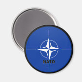 Nato Rounddel品質国旗 マグネット (正面/裏面)