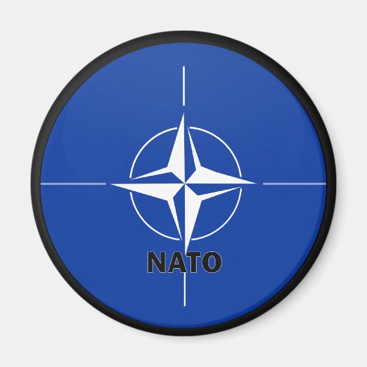 Nato Rounddel品質国旗 マグネット (正面)