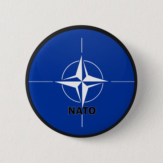 NATO Roundelの質の旗 缶バッジ (正面)