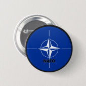 NATO Roundelの質の旗 缶バッジ (正面&裏面)