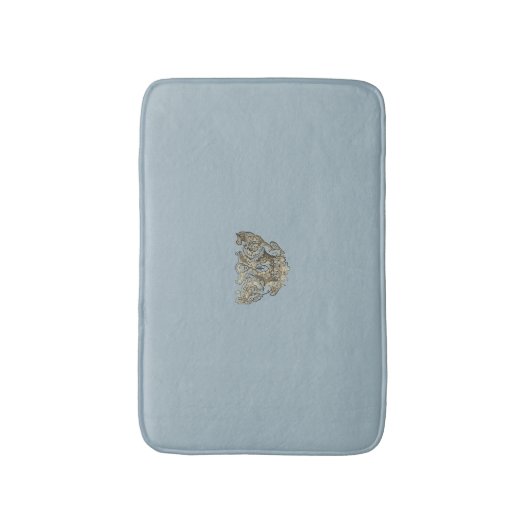 Nattier-blue Angel – Coat of arms – Emblem バスマット (正面縦)