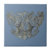 Nattier-blue Angels – Coat of arms – Emblem タイル (正面)