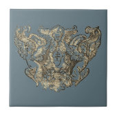 Nattier-blue Angels – Coat of arms – Emblem タイル (正面)