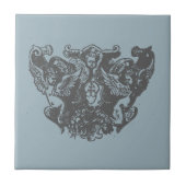 Nattier-blue Angels – Coat of arms – Emblem タイル (正面)