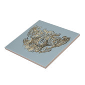 Nattier-blue Angels – Coat of arms – Emblem タイル (側面)