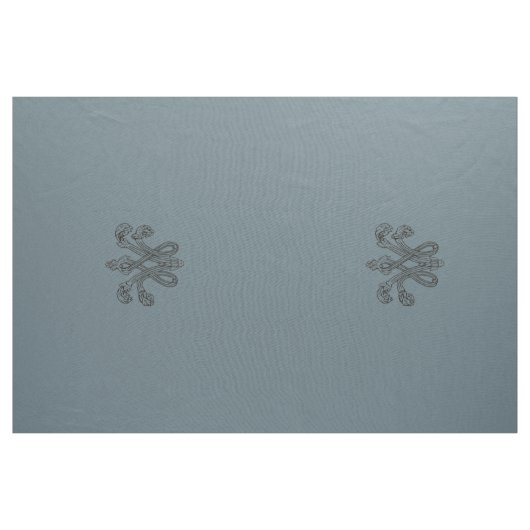 Nattier-blue Marie Antoinette initial upholstery ファブリック (ヤード)