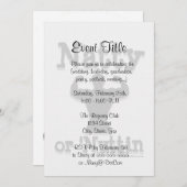 NattyまたはNuttinのロゴ衣服 招待状 (正面/裏面)