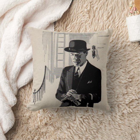 natty 20年代の氏シャープによって服を着せられる人 クッション (ブランケット)