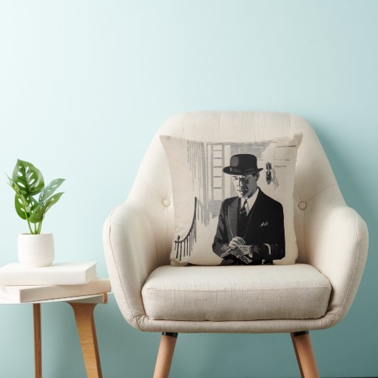 natty 20年代の氏シャープによって服を着せられる人 クッション (椅子)