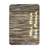 Natural カッコいい Surfaces_Palm Tree Hair_Skirtフラ マグネット (縦)