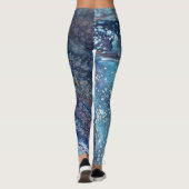 Natural Attraction 2 Blue Geode Abstract Leggings レギンス (裏面)