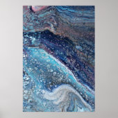 Natural Attraction 2 Blue Geode Abstract Print ポスター (正面)