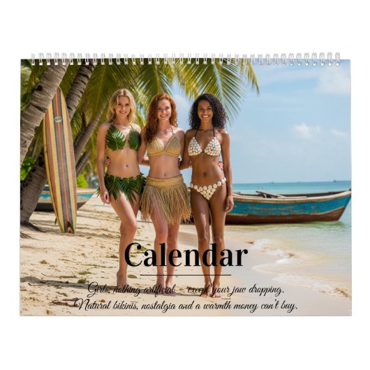 Natural Beach Calendar – Elegant & Playfull カレンダー (カバー)