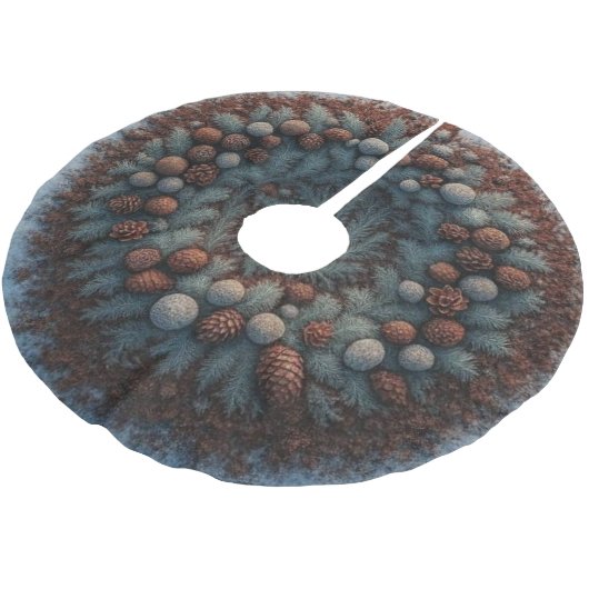 Natural Bedding ブラッシュドポリエステルツリースカート (アングル)