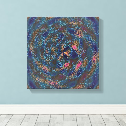 Natural Bird Nest Pattern Formation  キャンバスプリント (インサイチュ (ウッドフロア))