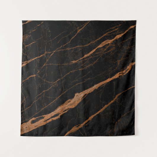 natural black emperador marble texture background  タペストリー (正面)