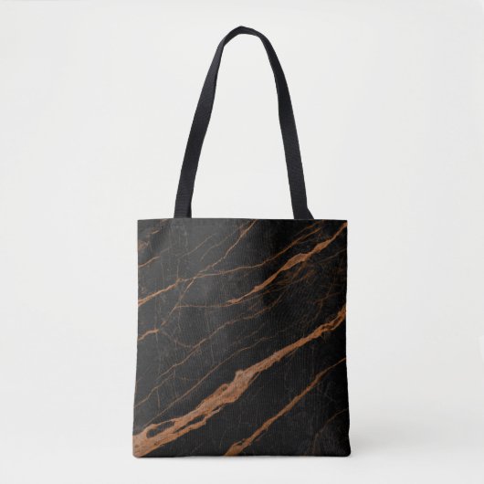 natural black emperador marble texture background  トートバッグ (正面)