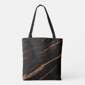 natural black emperador marble texture background  トートバッグ (裏面)